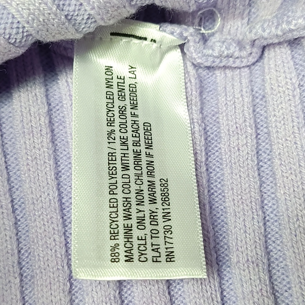 Wild Fable | Purple Ribbed Crop Top - Picture 5 of 6